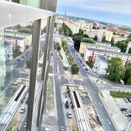 Hanza Tower White 24 Pool & Jacussi & Sauna Appartement Szczecin